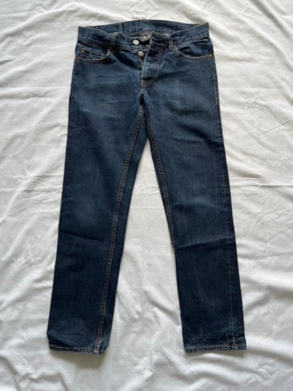 Armani Exchange A/X Men Model J130 Red-Line Selvedge Denim Jeans size 31